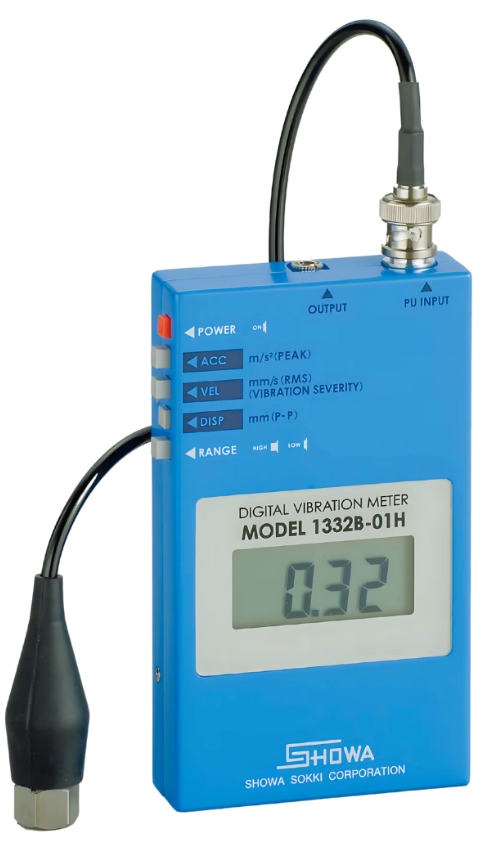 Showa Sokki Digital Vibration Meter (DIGI-VIBRO) Model 1332B